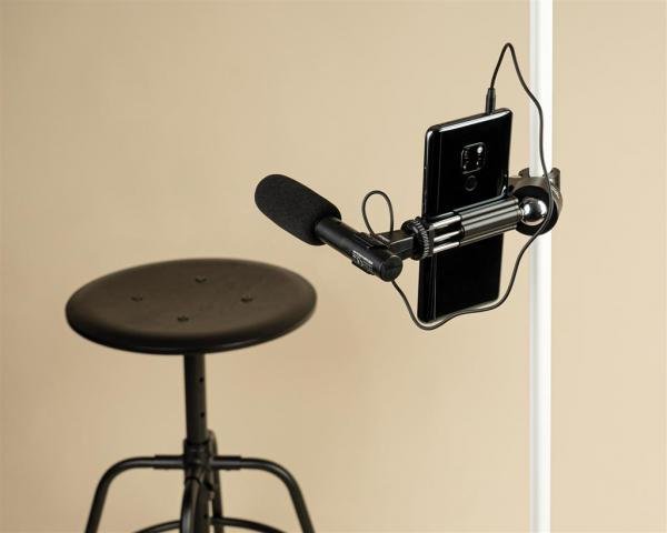 Smartphone-Halter Dörr SH-6580 PRO Handyhalterung mit Blitzschuh für Stativ mit Stativgewinde für Handys 65-80mm aus Alu