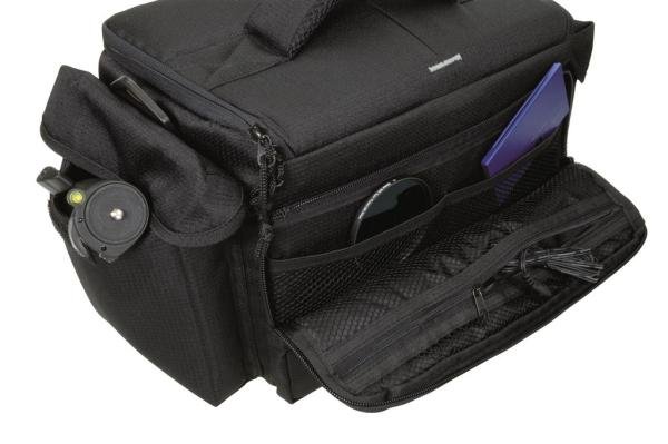 Dörr Action Black No.5 Kameratasche mit Platz für Zubehör - Fototasche für Spiegelreflexkamera Bridgekamera Systemkamera no5