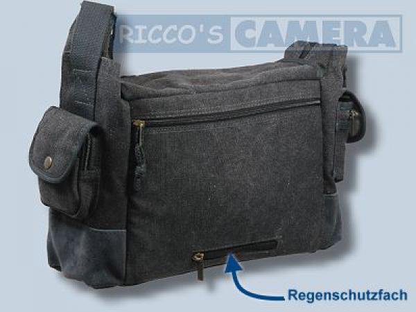 Kalahari K-31 K31 Kapako Canvas schwarz inkl. Regenschutz - wasserdichte Tasche für die Spiegelreflexausrüstung K 31 K31 black k