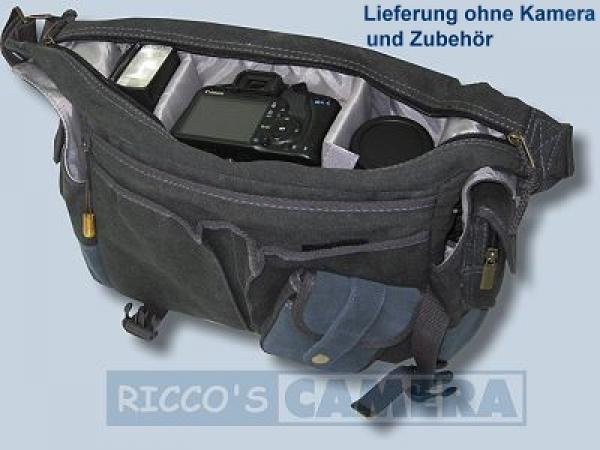 Kalahari K-31 K31 Kapako Canvas schwarz inkl. Regenschutz - wasserdichte Tasche für die Spiegelreflexausrüstung K 31 K31 black k