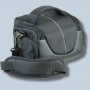 Dörr YUMA Systemtasche 1 schwarz/silber Kameratasche mit Regenschutzhülle Fototasche für Systemkameras Evilkameras Bridgekameras